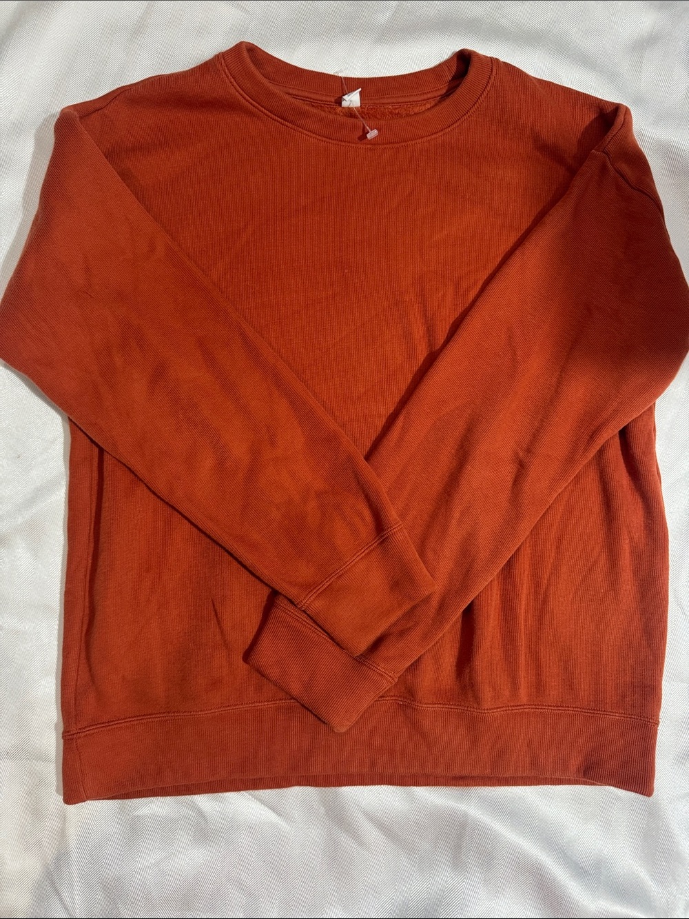 Uniqlo Men's Crewneck Sweater - Burnt Orange